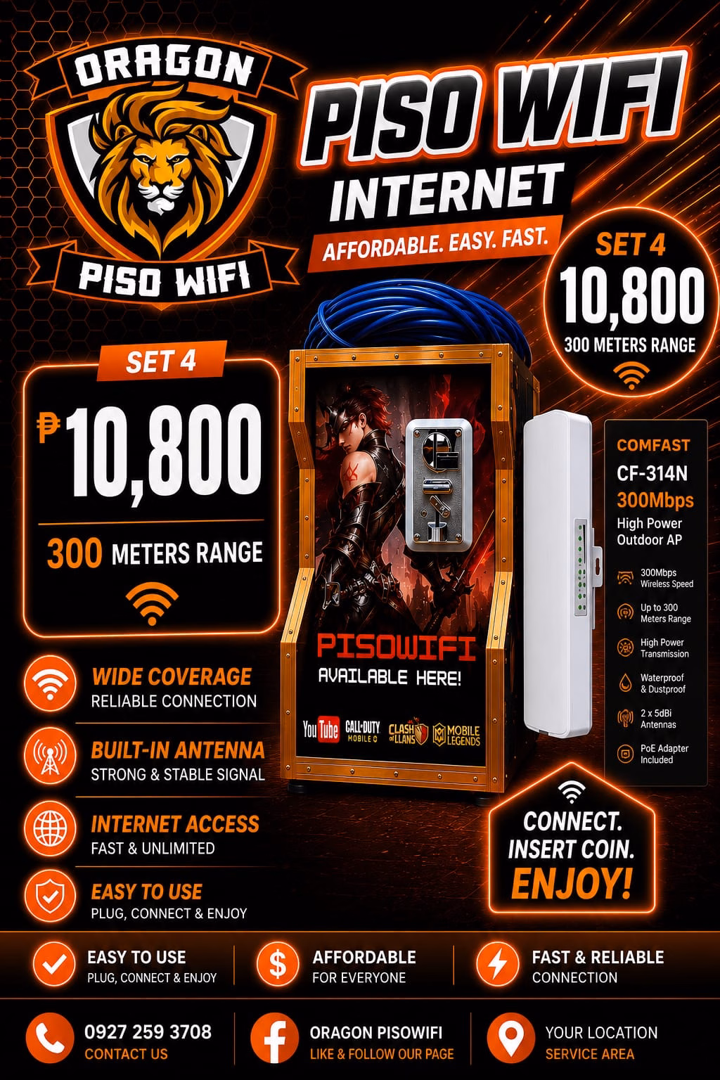 SET 4 Outdoor 300m Range package